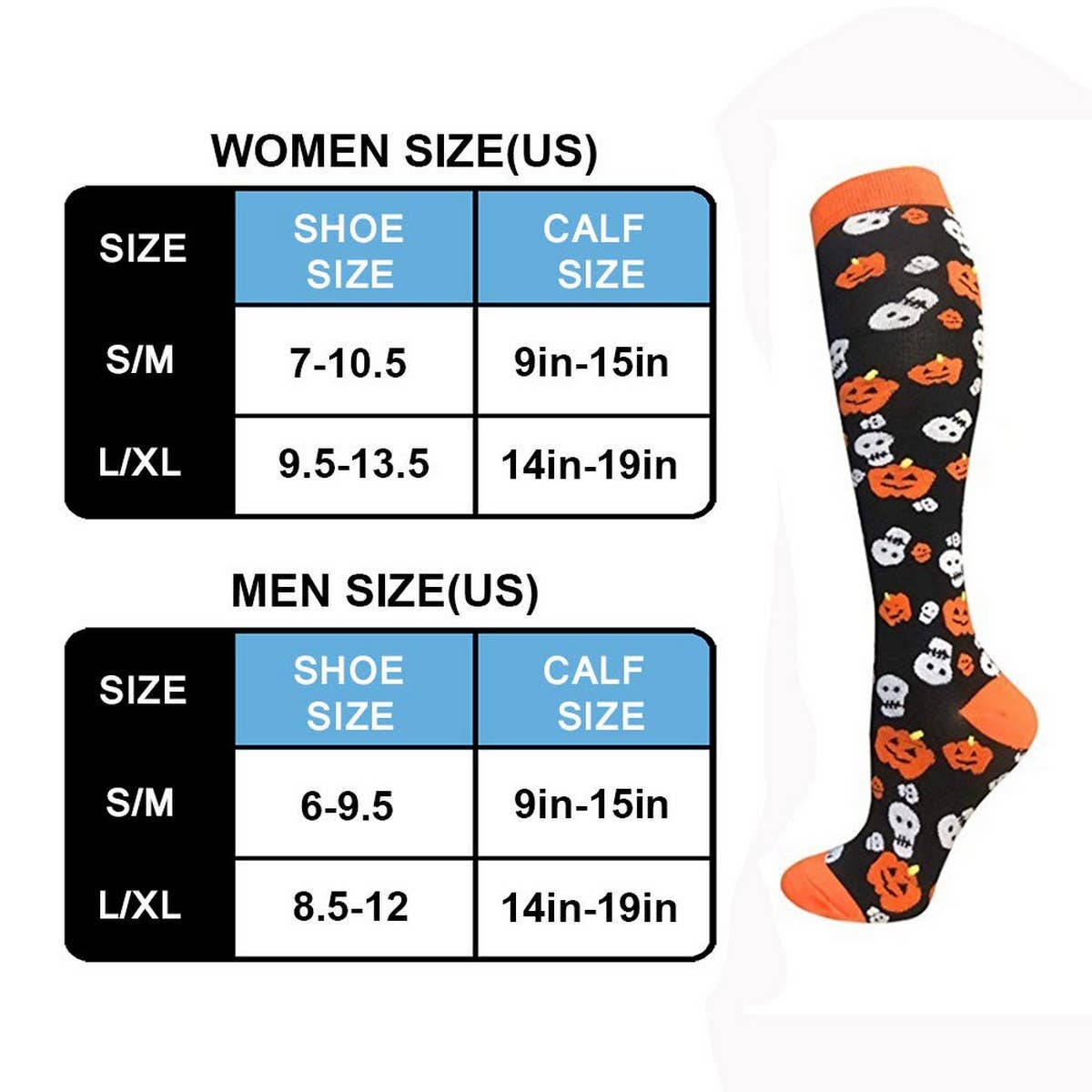HALLOWEEN SPORTS COMPRESSION SOCKS WOMEN