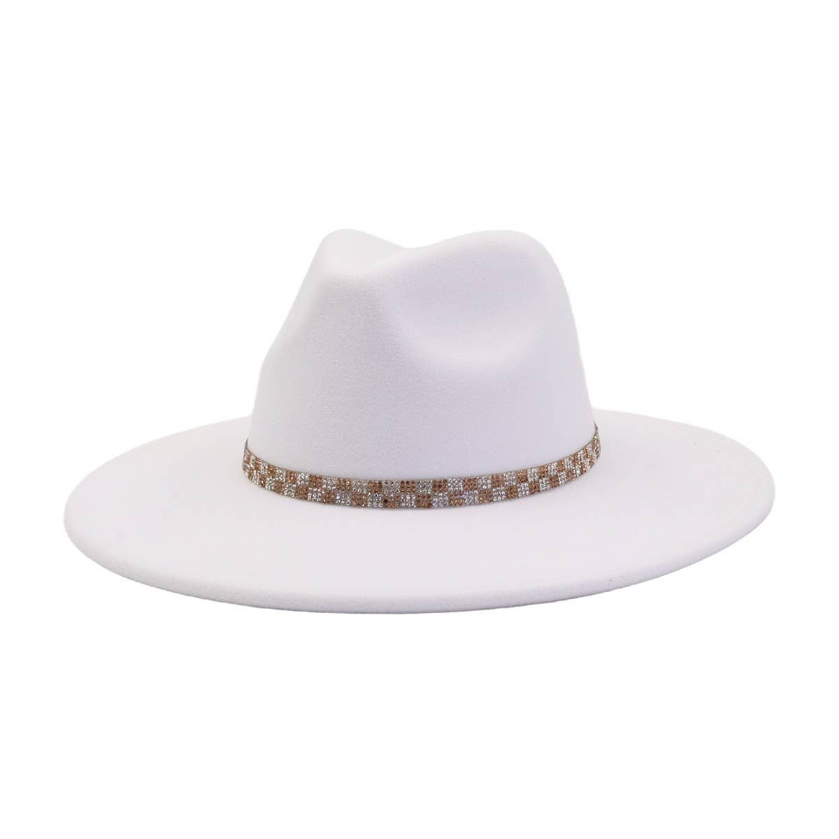 Ethnic Style Wool Blend Fedora Hat Men & Women_CWAH04379