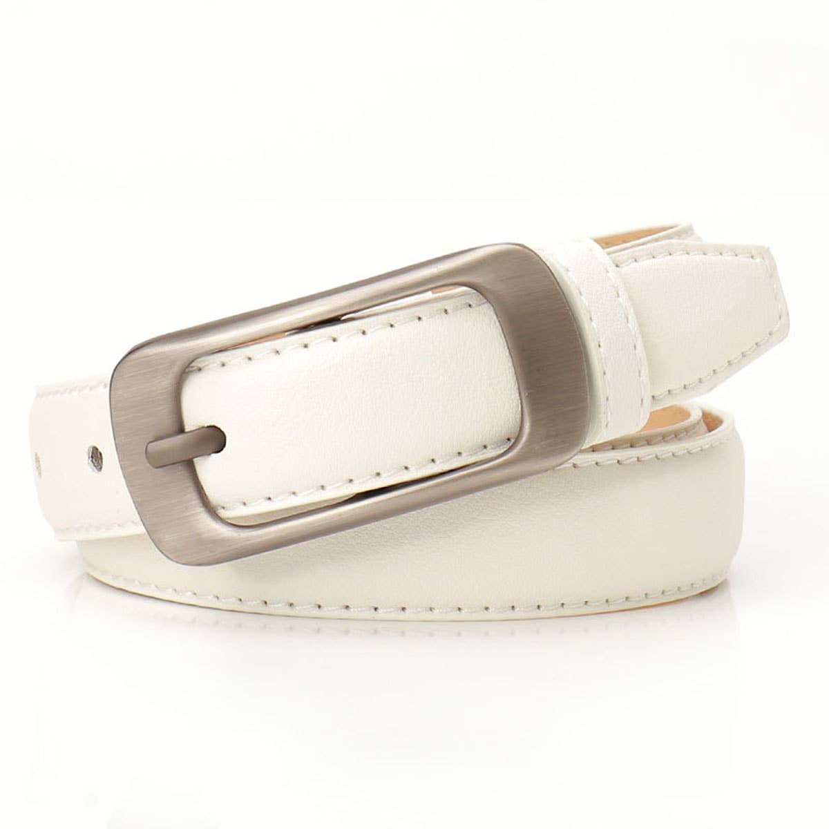 Simple casual versatile pin buckle women's belt
