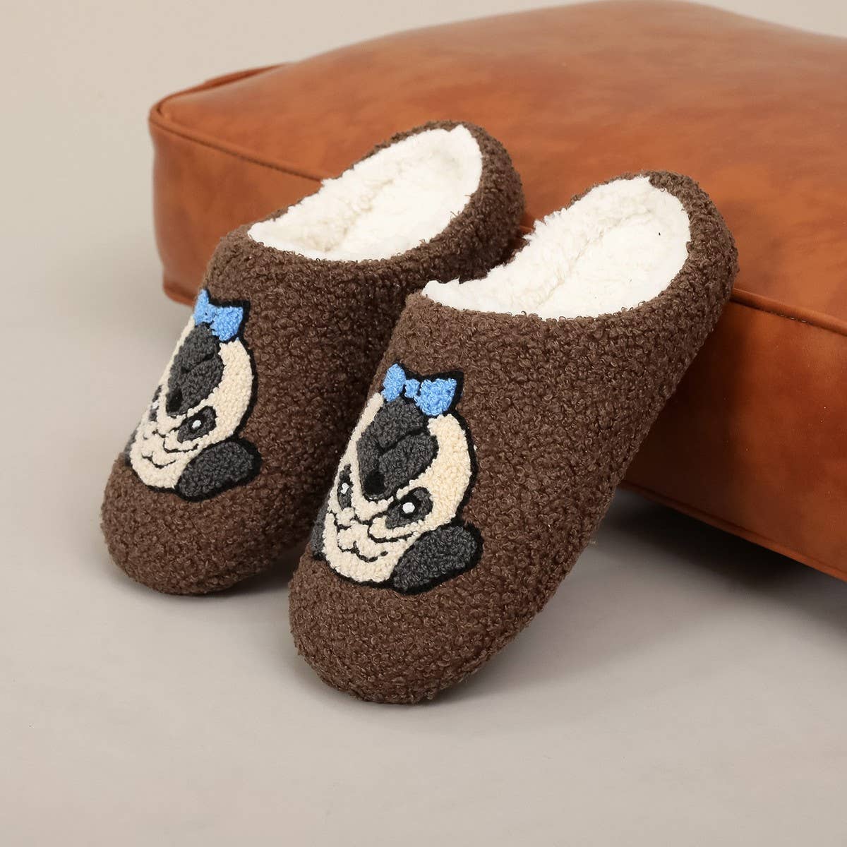 Pug Cotton Slippers Winter Warm Indoor Shoes_CWSHF00225