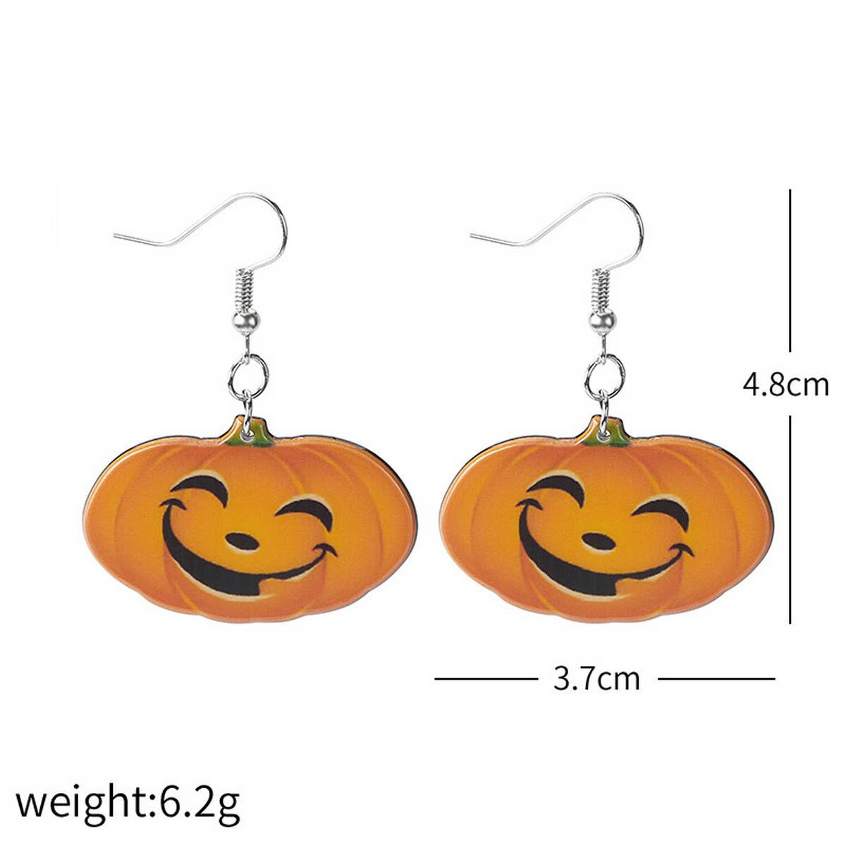 HALLOWEEN GHOST WITCH FACE PUMPKIN EARRINGS