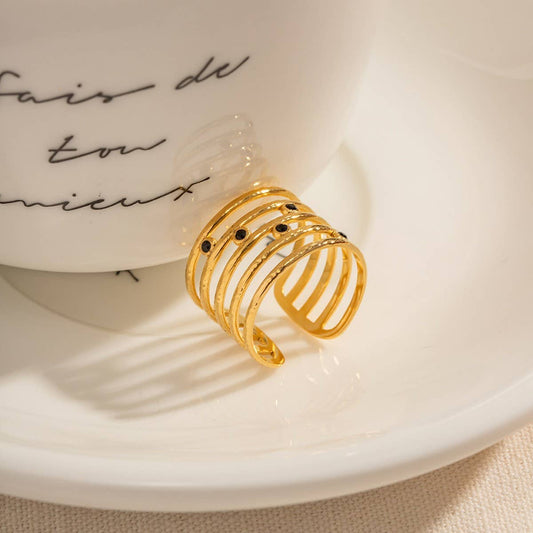 SIMPLE MULTI-LAYERED OPEN RING WITH DIAMONDS_CWAJE1395