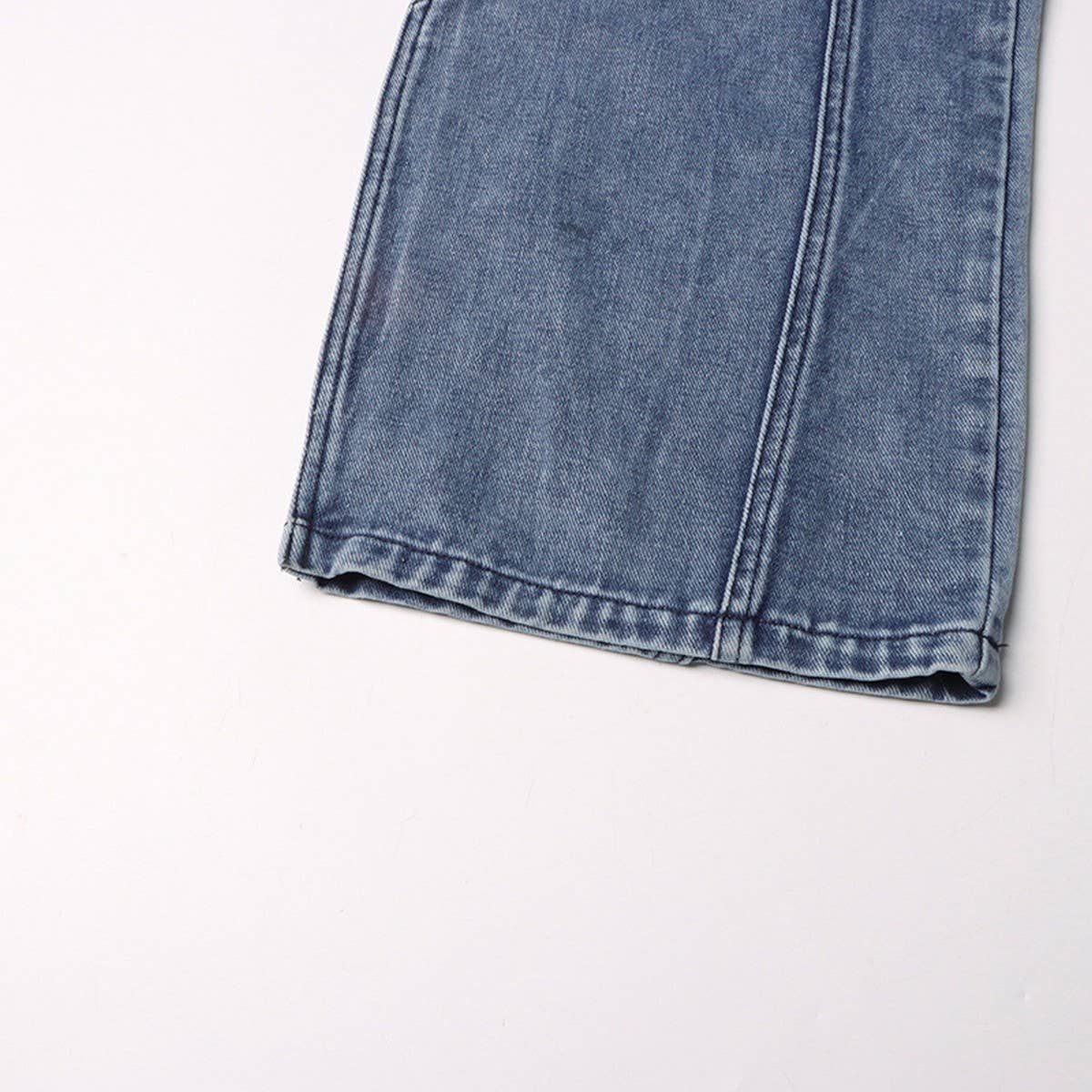 TRENDY PATCHWORK STRAIGHT LEG JEANS