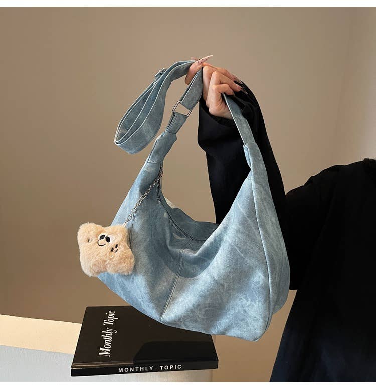 Fashionable large-capacity retro tote bag