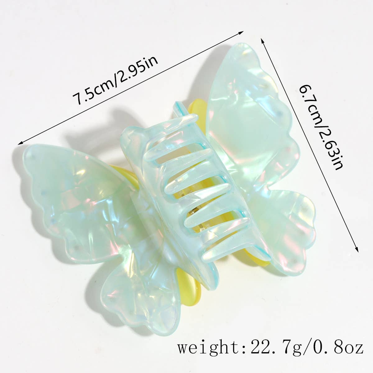 2024 NEW COLORFUL DOUBLE-LAYER BUTTERFLY CLIP_CWAHA2198