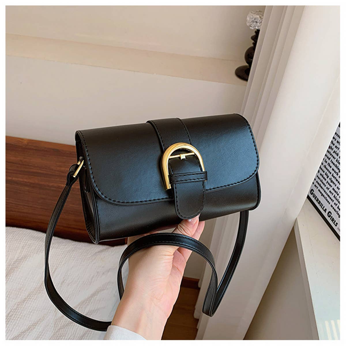 2024 NEW BUCKLE SHOULDER MESSENGER BAG_CWAB2760