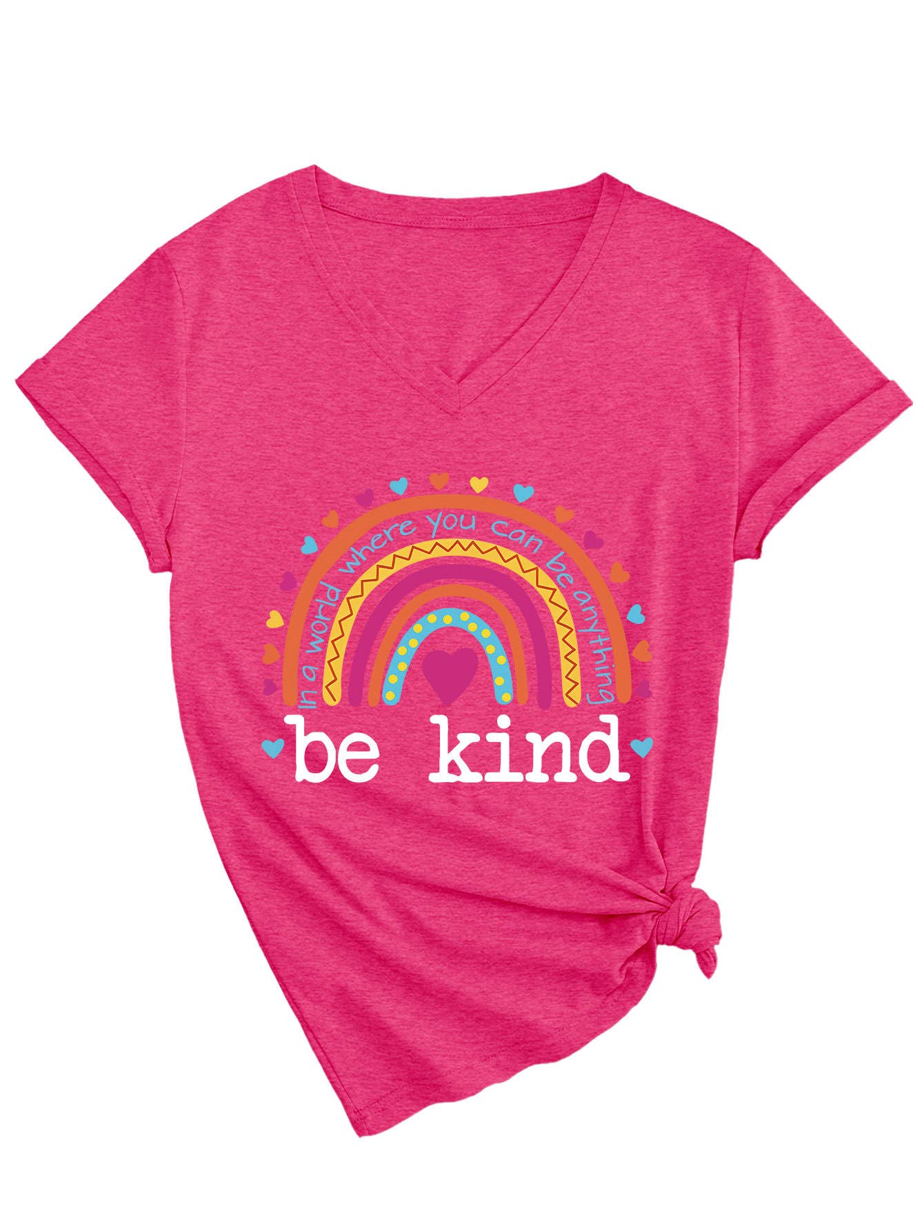 V-neck in a world where be short-sleeved T-shirt