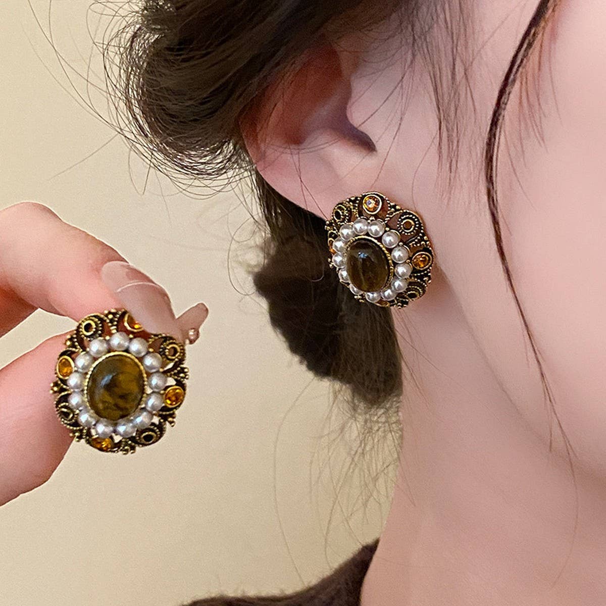 RETRO FRENCH LIGHT LUXURY HIGH-END EARRINGS_CWAJE2461
