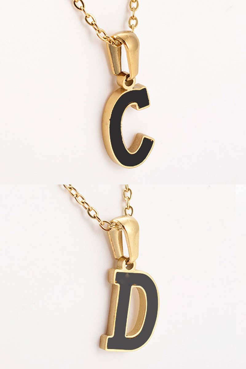 ALPHABET INITIAL PENDANT NECKLACE_CWAJE218