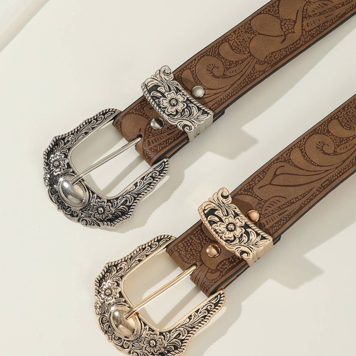 Retro carved personalized trendy belt