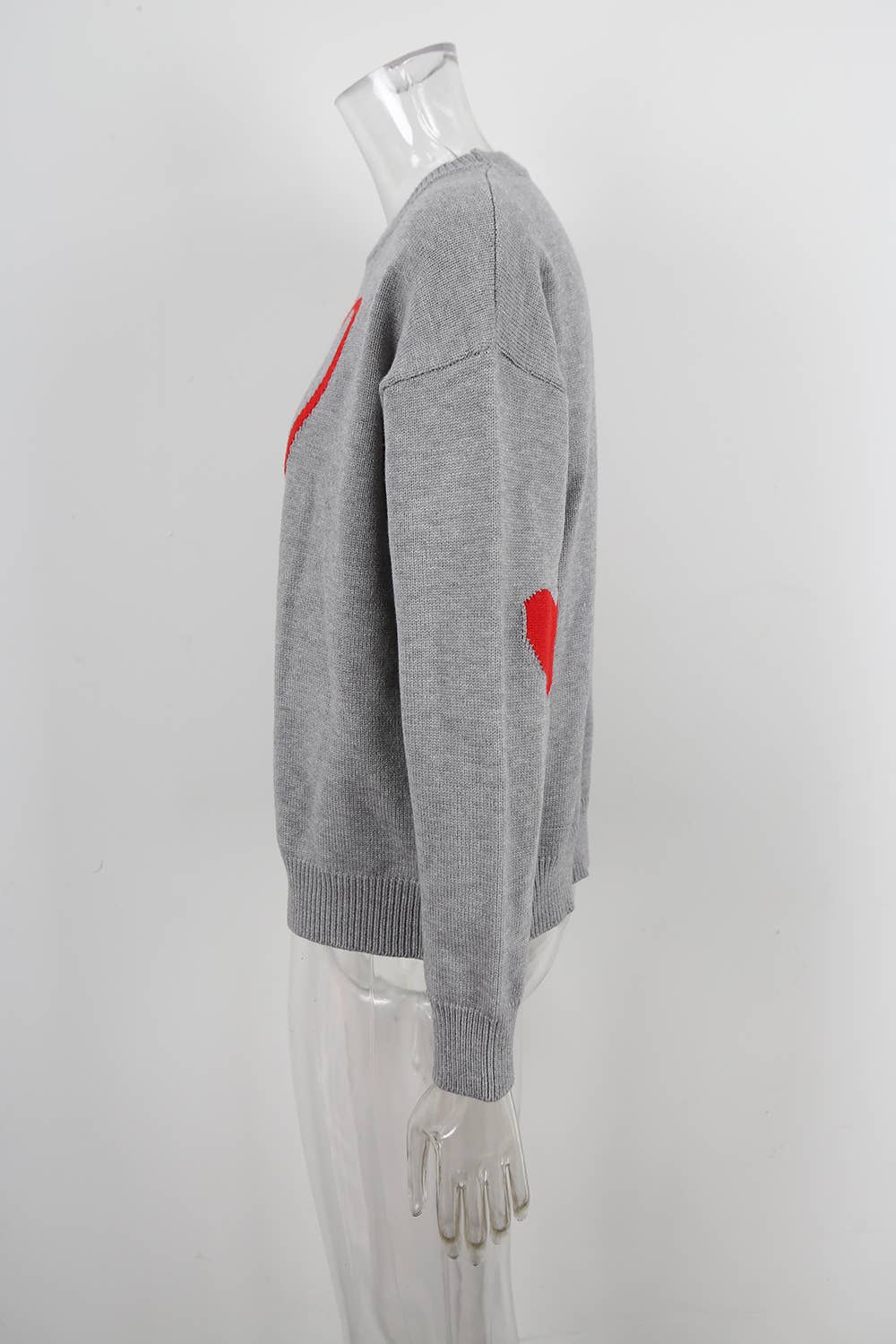 Fashion individual love jacquard knit sweater