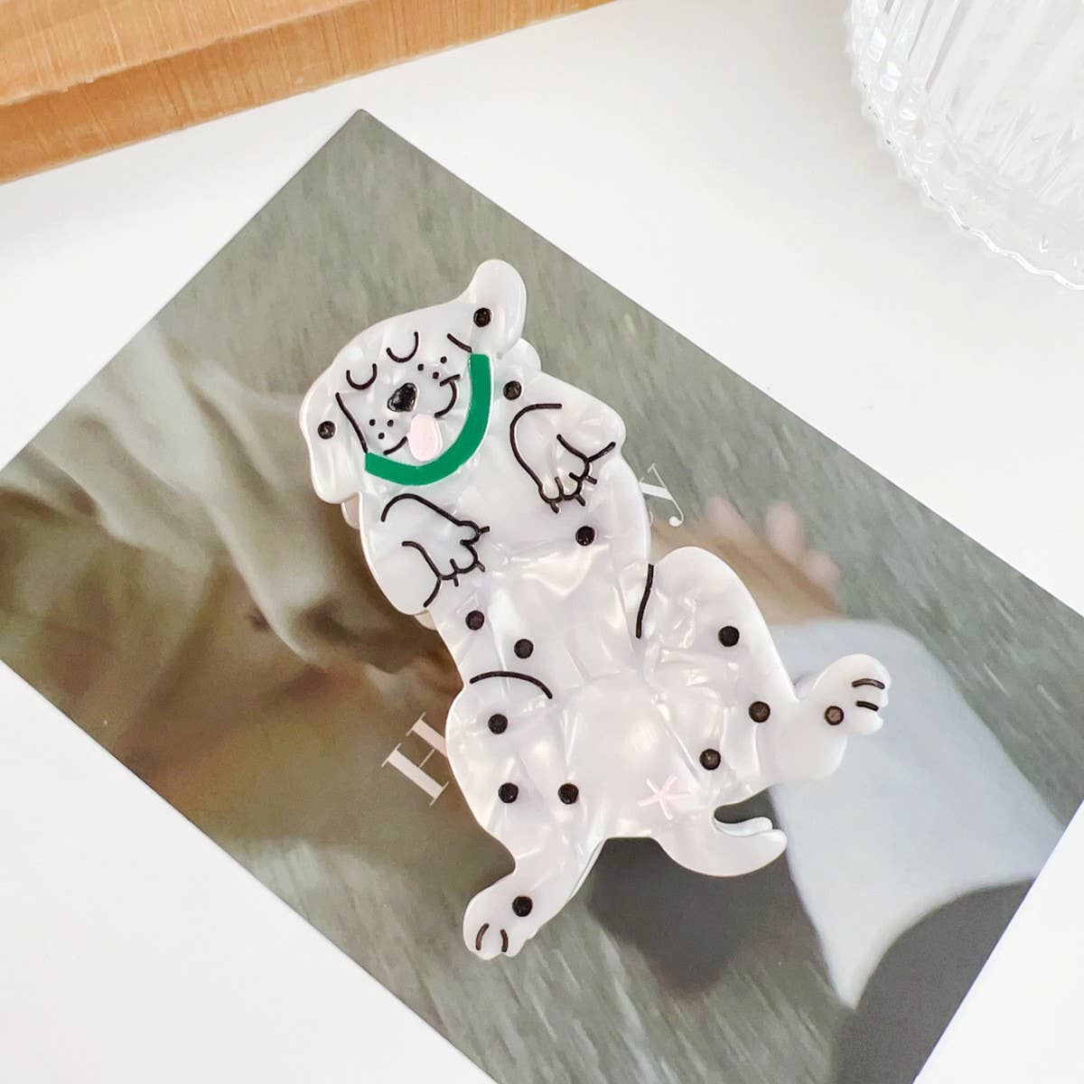 DOPAMINE CUTE BEAUTIFUL CARTOON DOG HAIRPIN_CWAHA1496