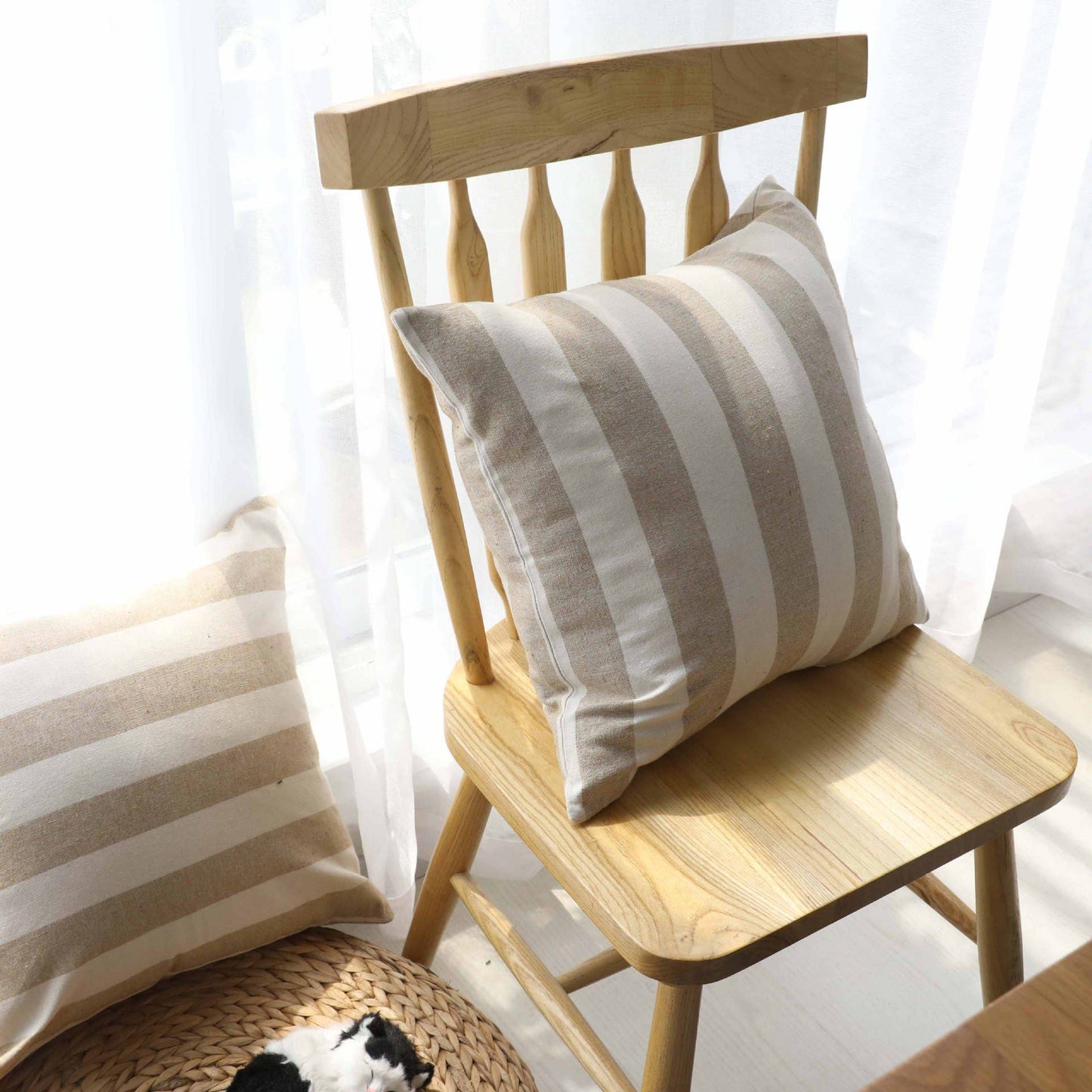 STRIPE PATTERN COSY PILLOW COVER CASE_CWMM0023