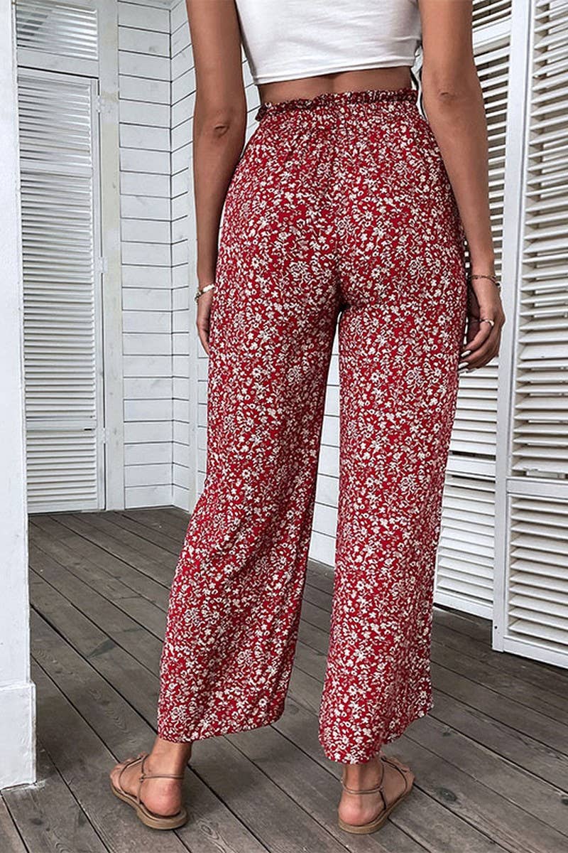 PRINTED HIGH WAISTED CROPPED WIDE LEG PANTS_CWBLP0488