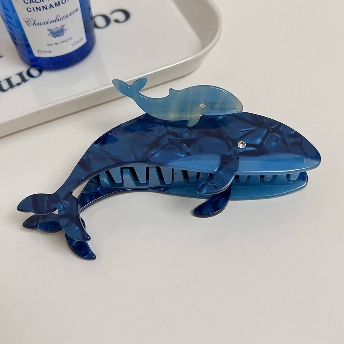 Ocean Animal Acetate Claw Clip ??Shark & Whale_CWAHA5703