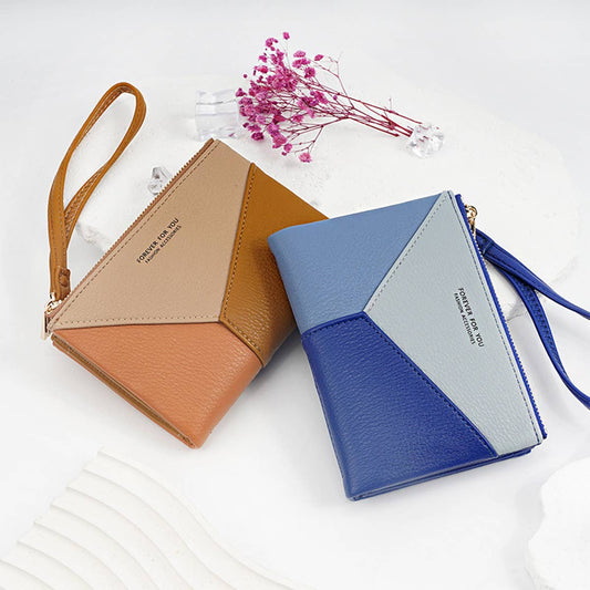 WOMEN FASHION STITCHING COLOR WALLET_CWAB1246