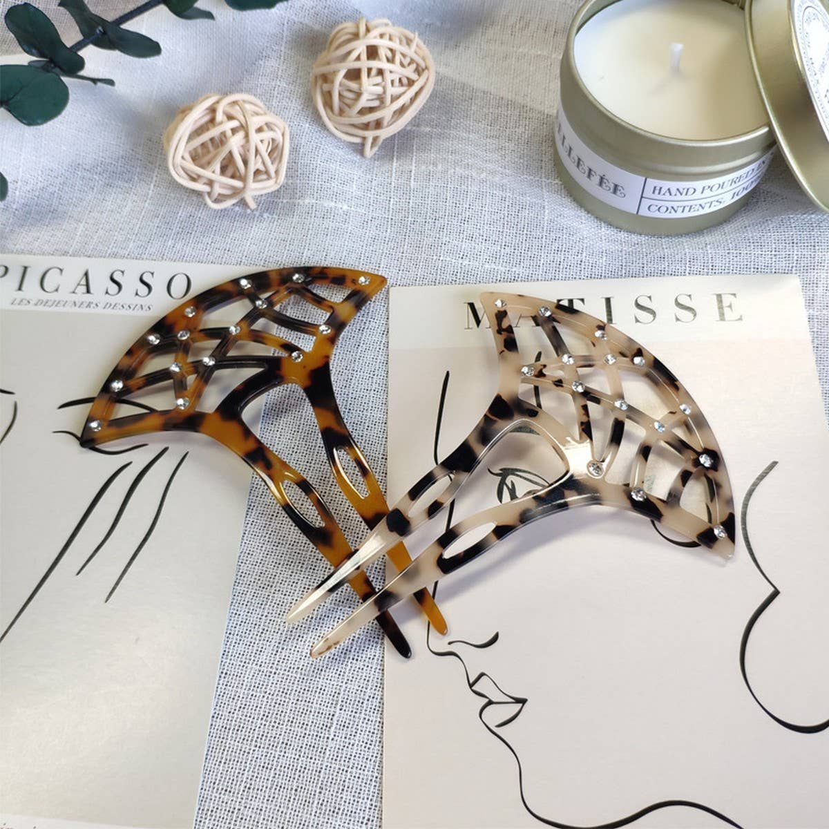 RETRO ETHNIC FAN-SHAPED COMB BACK HEAD HAIR FORK_CWAHA4219