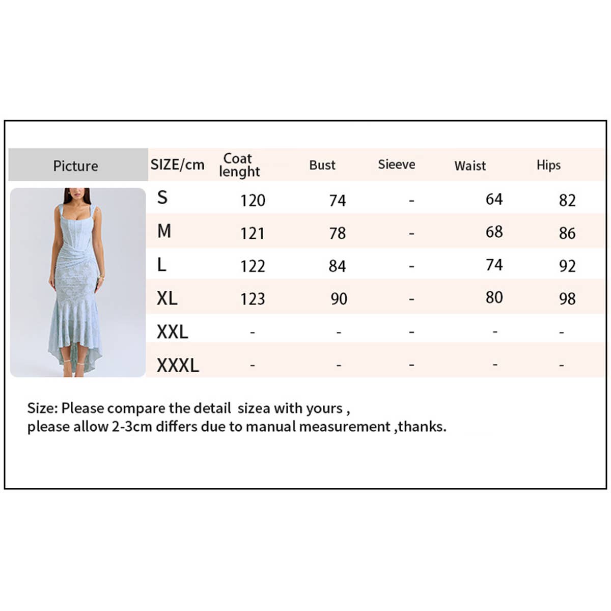 Fashion Sexy Backless Mermaid Strapless Dress