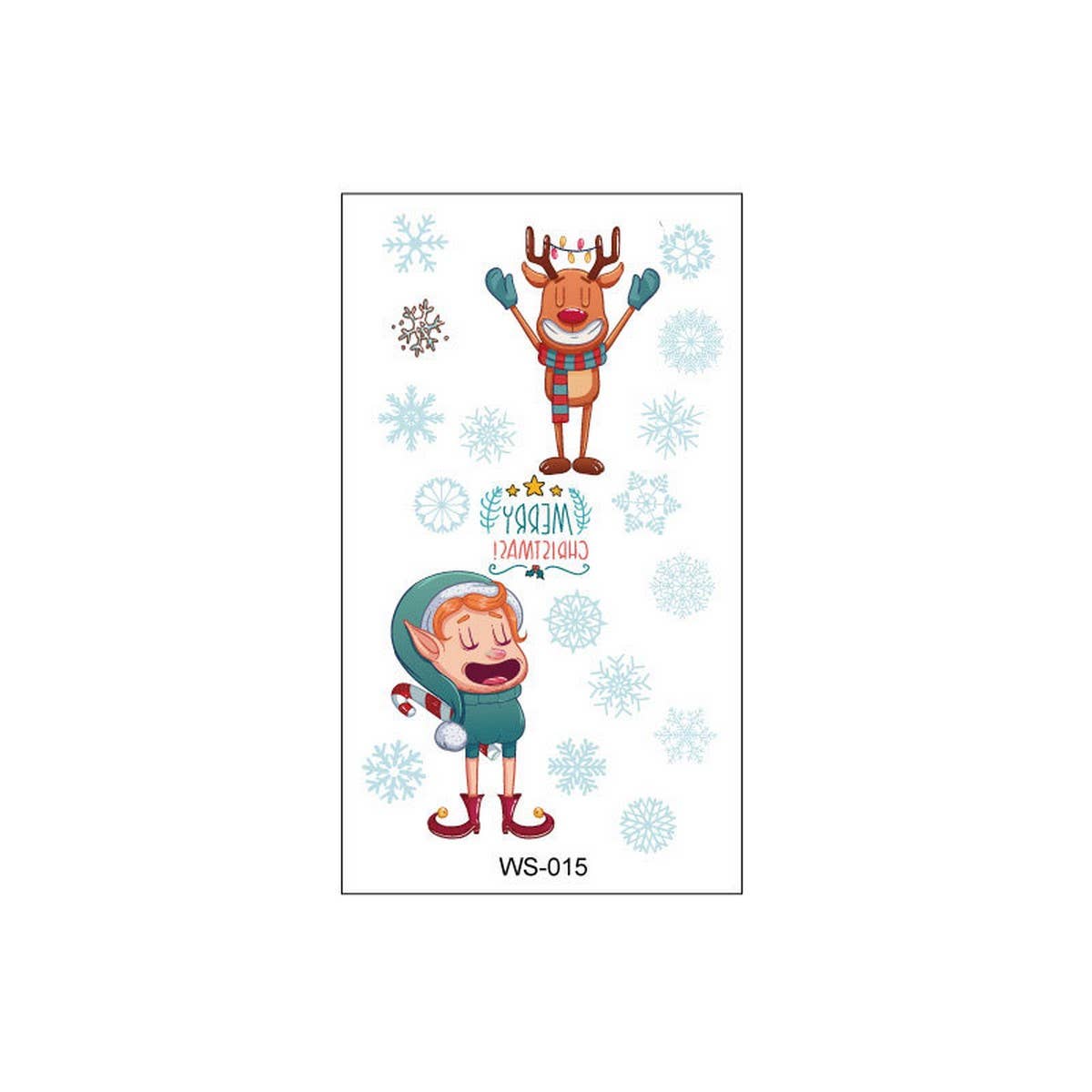 Kids Christmas Candle Tattoos for Holiday Party