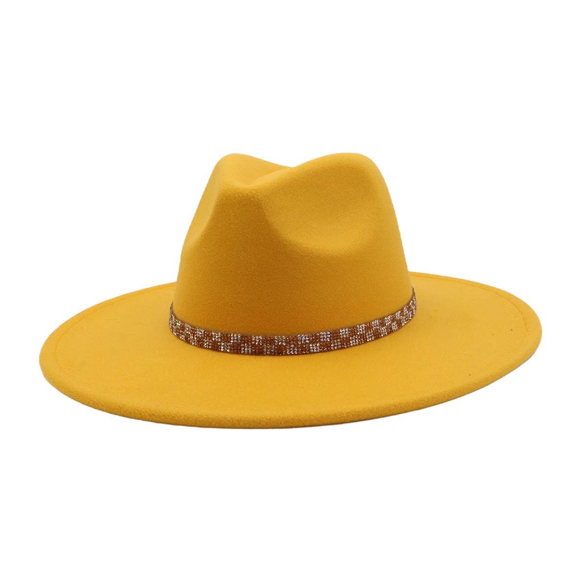 Ethnic Style Wool Blend Fedora Hat Men & Women_CWAH04379