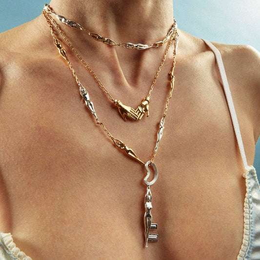 Fashion Creative Gold-plated Pendant Necklace_CWMM5332