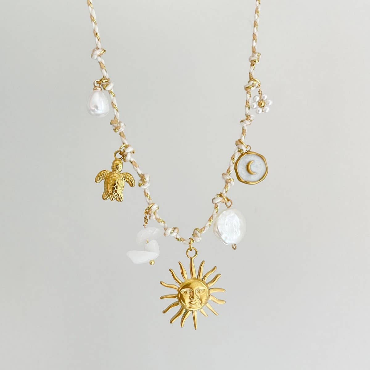 Summer seaside personality shell necklace_CWMM5716