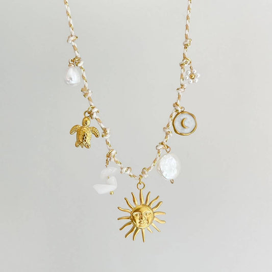 Summer seaside personality shell necklace_CWMM5716