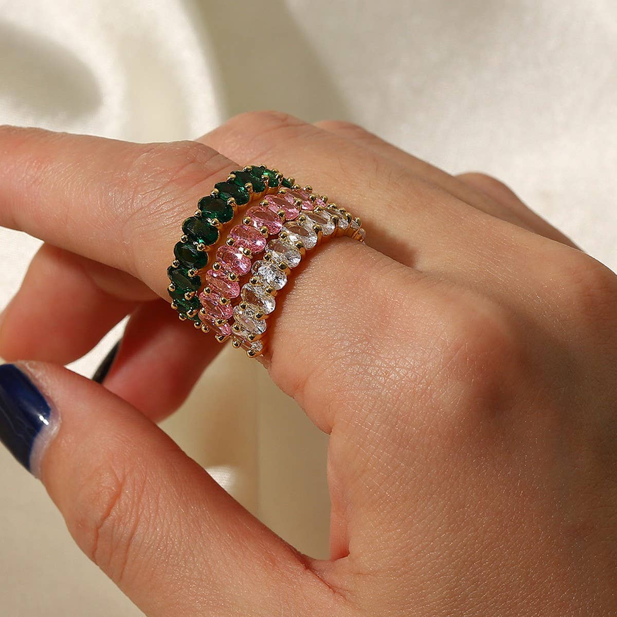 FASHIONABLE, VERSATILE AND COLOR-PROOF OPEN RING