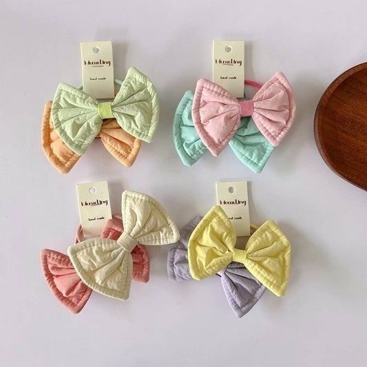 CHILDREN'S AB COLOR MATCHING BOW HAIR TIE