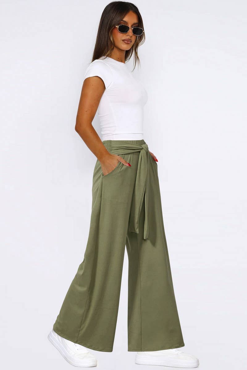 CWBLP2173_SOLID DRAWSTRING WIDE LEG SOFT YOGA PANTS