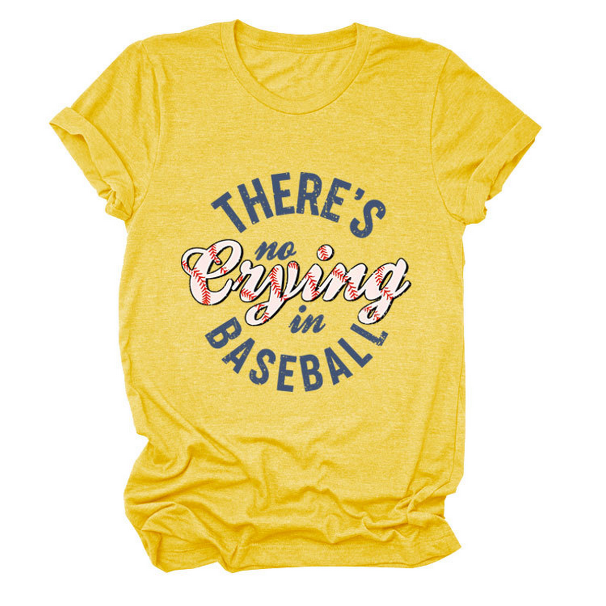 Women??¢s ?œNo Crying in Baseball??Graphic Teep_CWTTSL0481