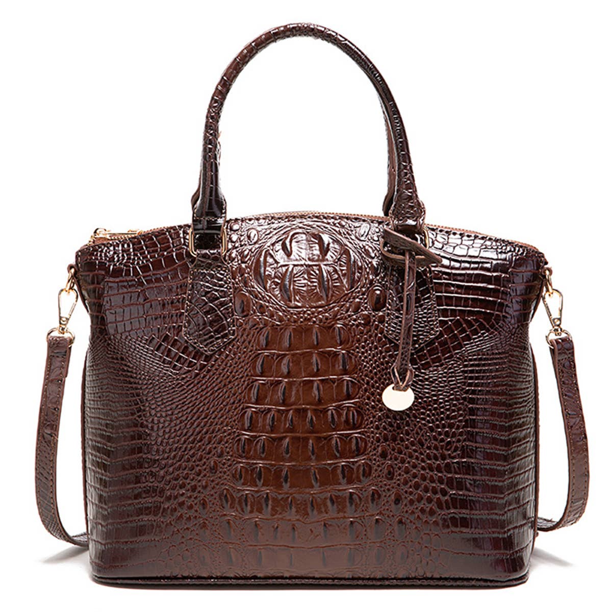 CROCODILE PATTERN HANDBAG SHOULDER BAG_CWAB0571