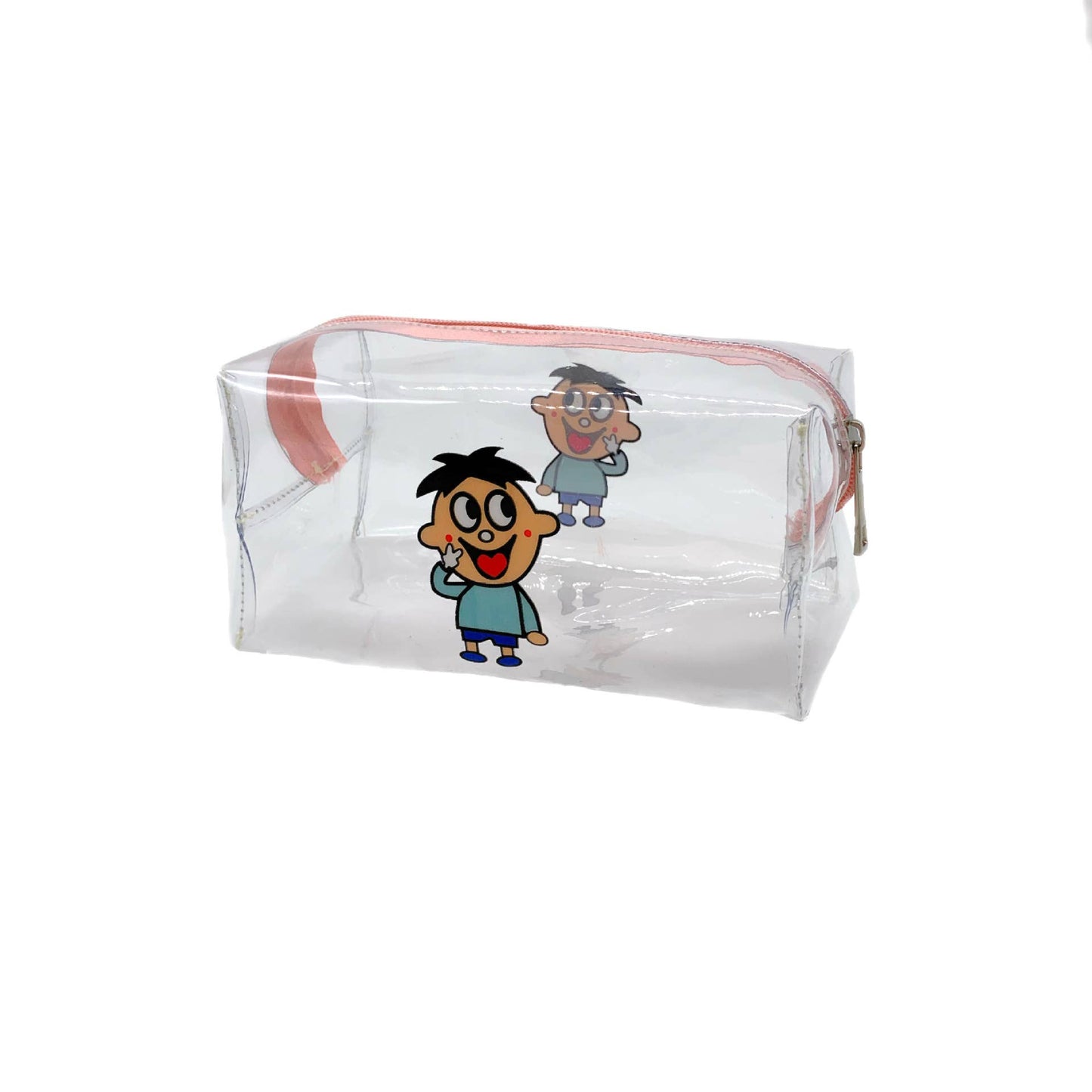 Transparent waterproof toiletry storage bag