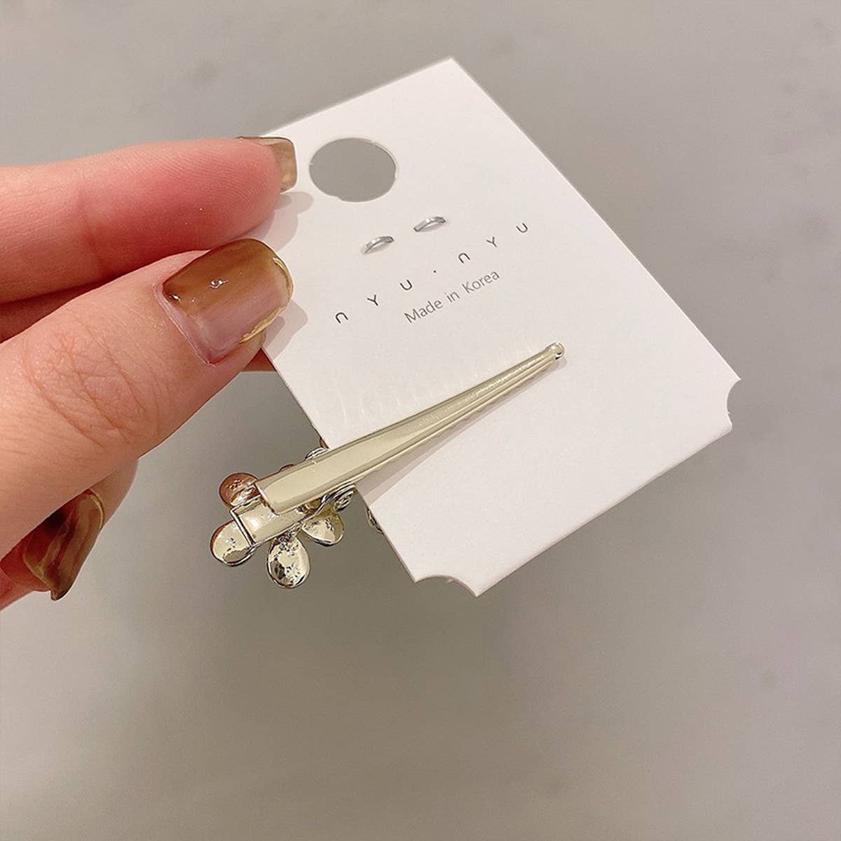 EXQUISITE CRYSTAL SMALL FLOWER HAIRPIN SIDE CLIP_CWAHA4787