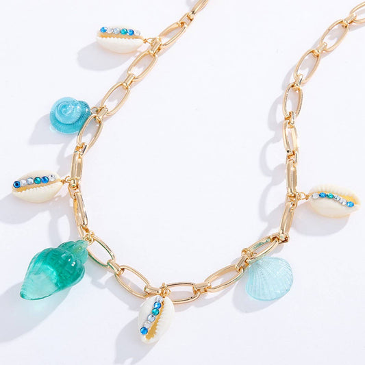 SUMMER ALL-MATCH HOLIDAY NECKLACE AND EARRINGS SET_CWAJE2925