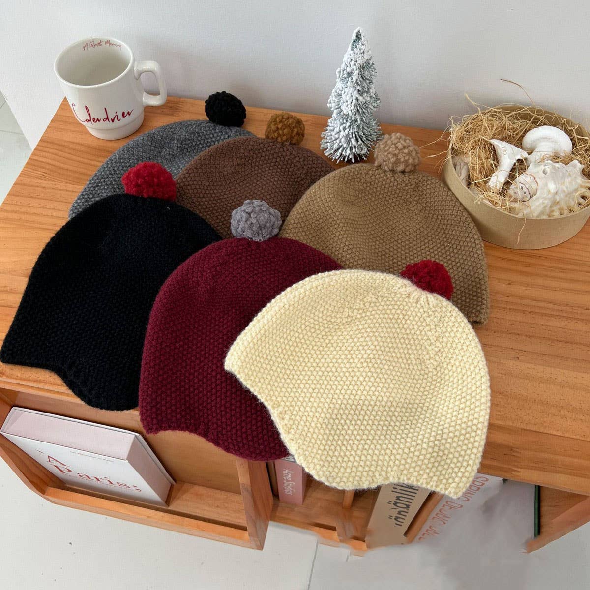 FASHIONABLE COLORFUL BALL CHILDREN'S KNITTED HAT_CWAH2925