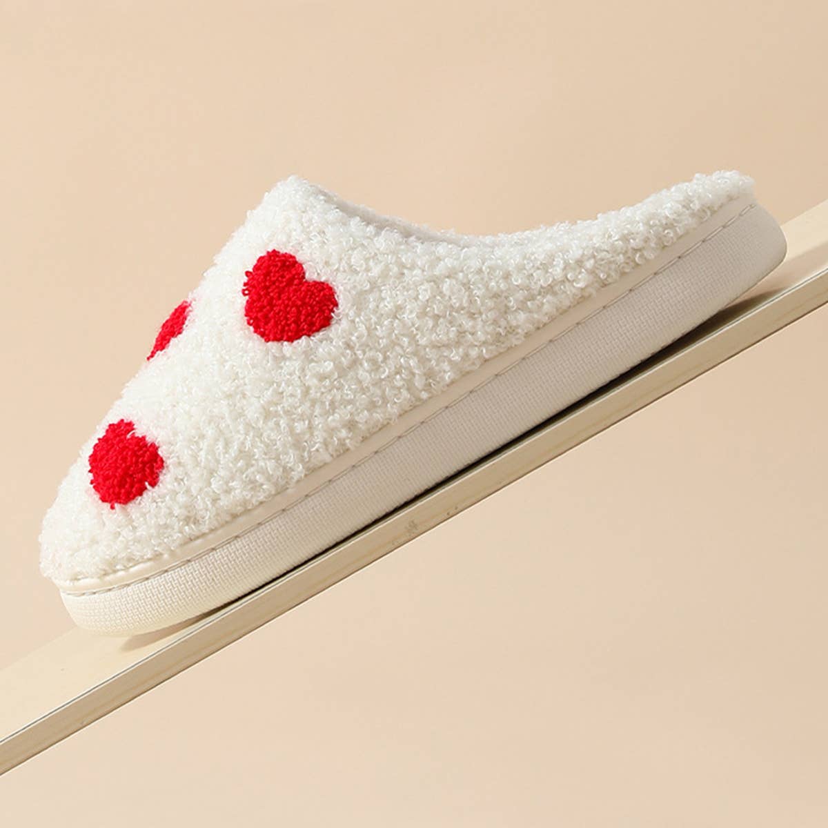 HOME LOVE PATTERN NON-SLIP COTTON SLIPPERS