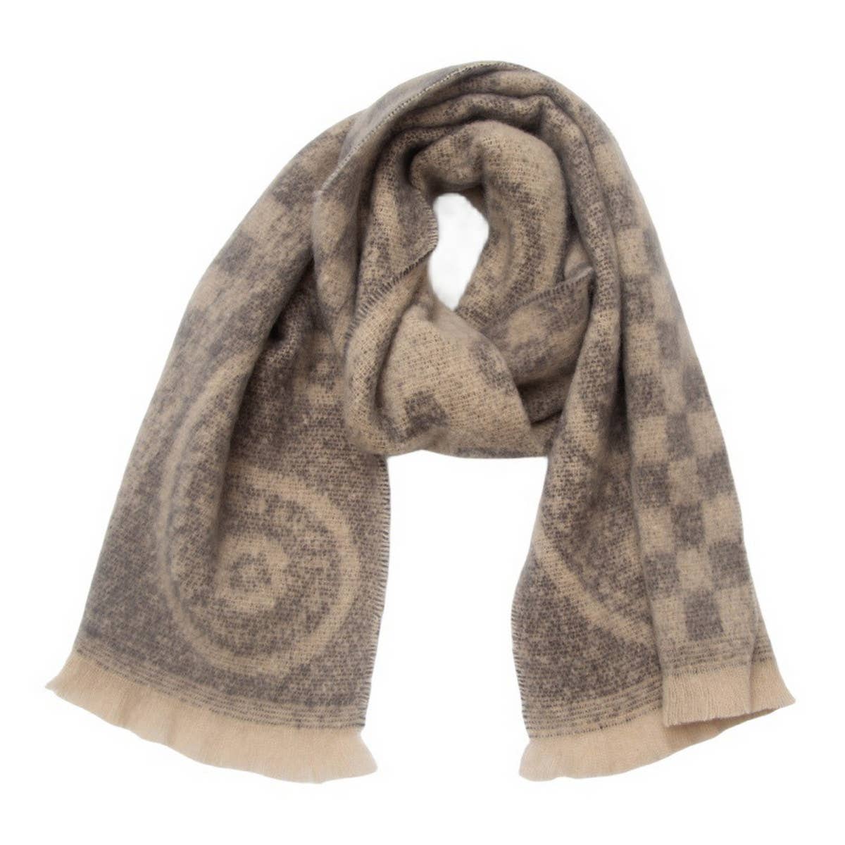 Paisley Jacquard Scarf ??Unisex Winter Shawl Wrap_CWASC0862