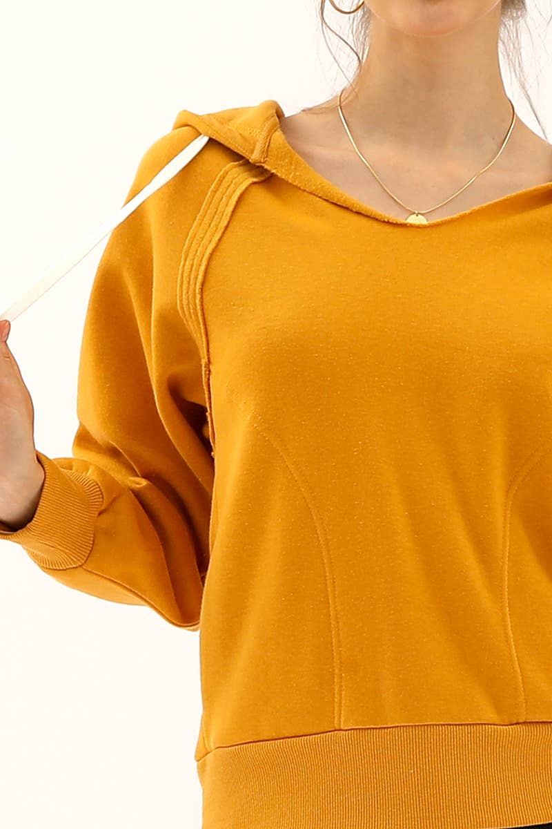 CWOHOL411-P_PLUS SIZE HOODIE SWEATSHIRT WITH FRONT POCKETS