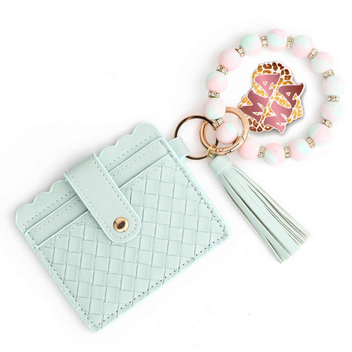 2024 NEW BRACELET BRAIDED STRIPED KEYCHAIN_CWMM1293