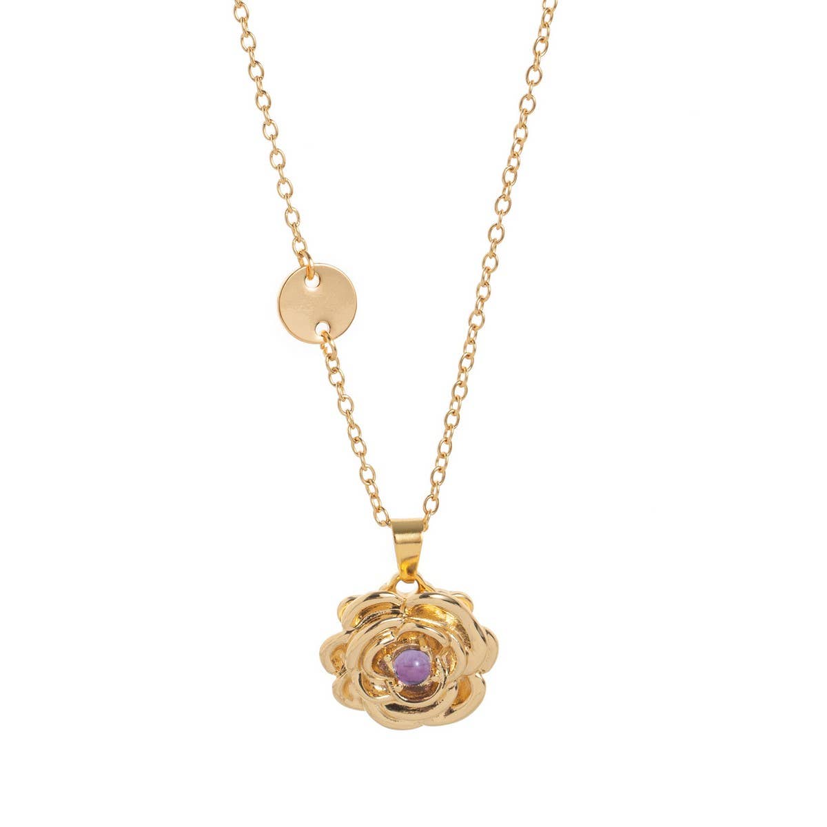 Spinning December Flower Necklace ??Lucky Bloom_CWMM6969