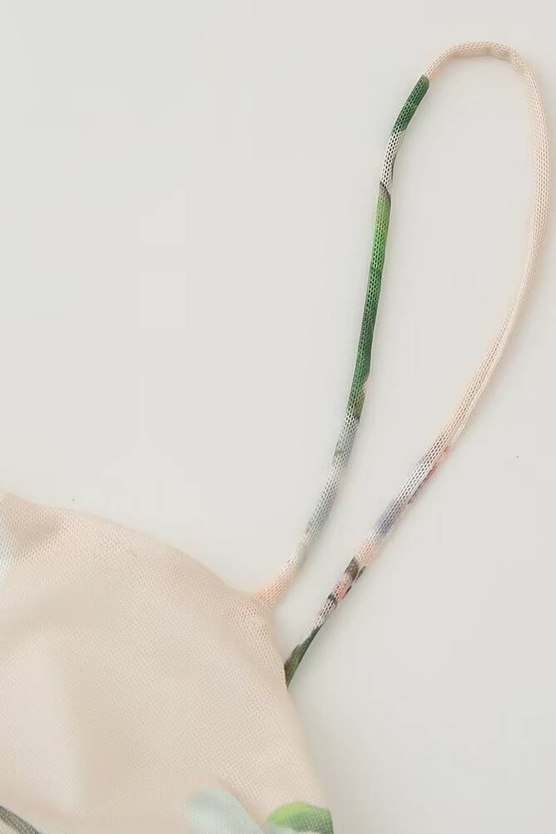 CWDHL0840_FASHIONABLE LAYERED PRINTED SUSPENDER DRESS