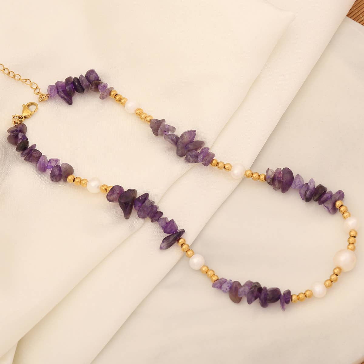 FASHION HANDMADE PEARL NATURAL STONE NECKLACE_CWAJE0640