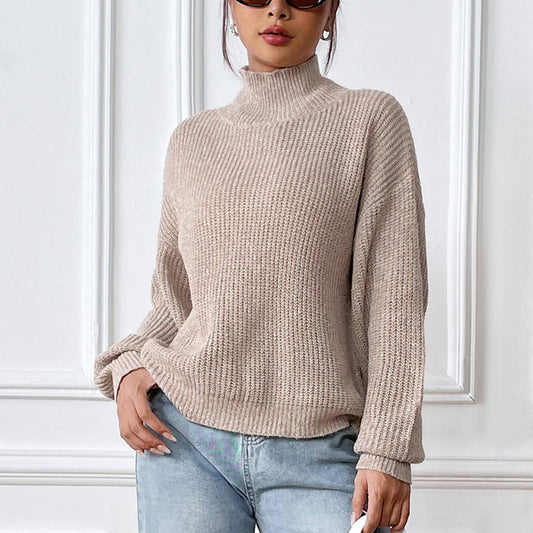 TURTLENECK PULLOVER WITH FLORAL FALL/WINTER BASE