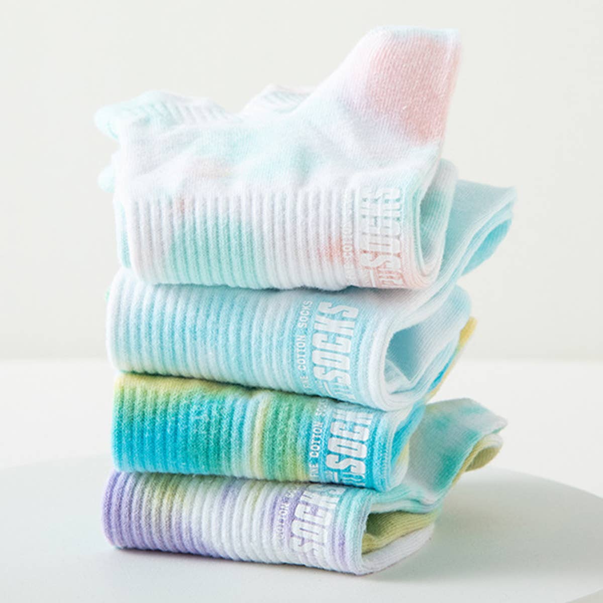 WOMEN TIE-DYE ANTI-DROP HEEL SOCKS