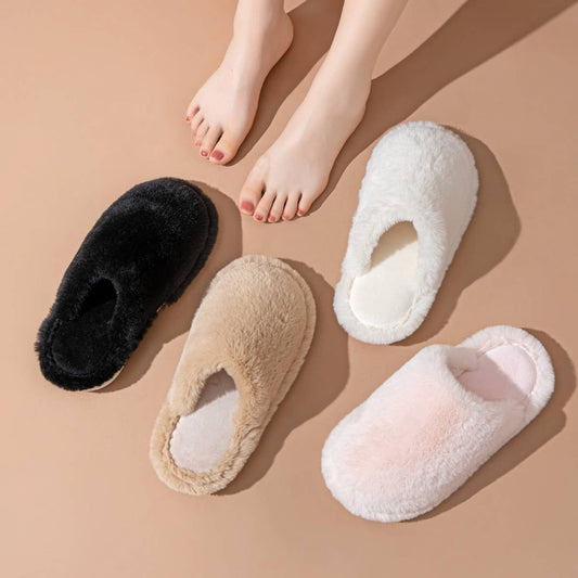SOLID COLOR HOME CLOSED TOE COTTON SLIPPERS_CWSHS0838