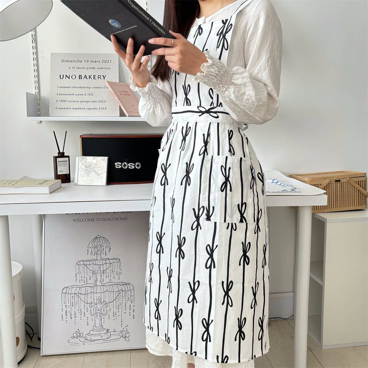 BUTTERFLY FRESH HANDMADE MULTICOLOR APRON_CWMM5795