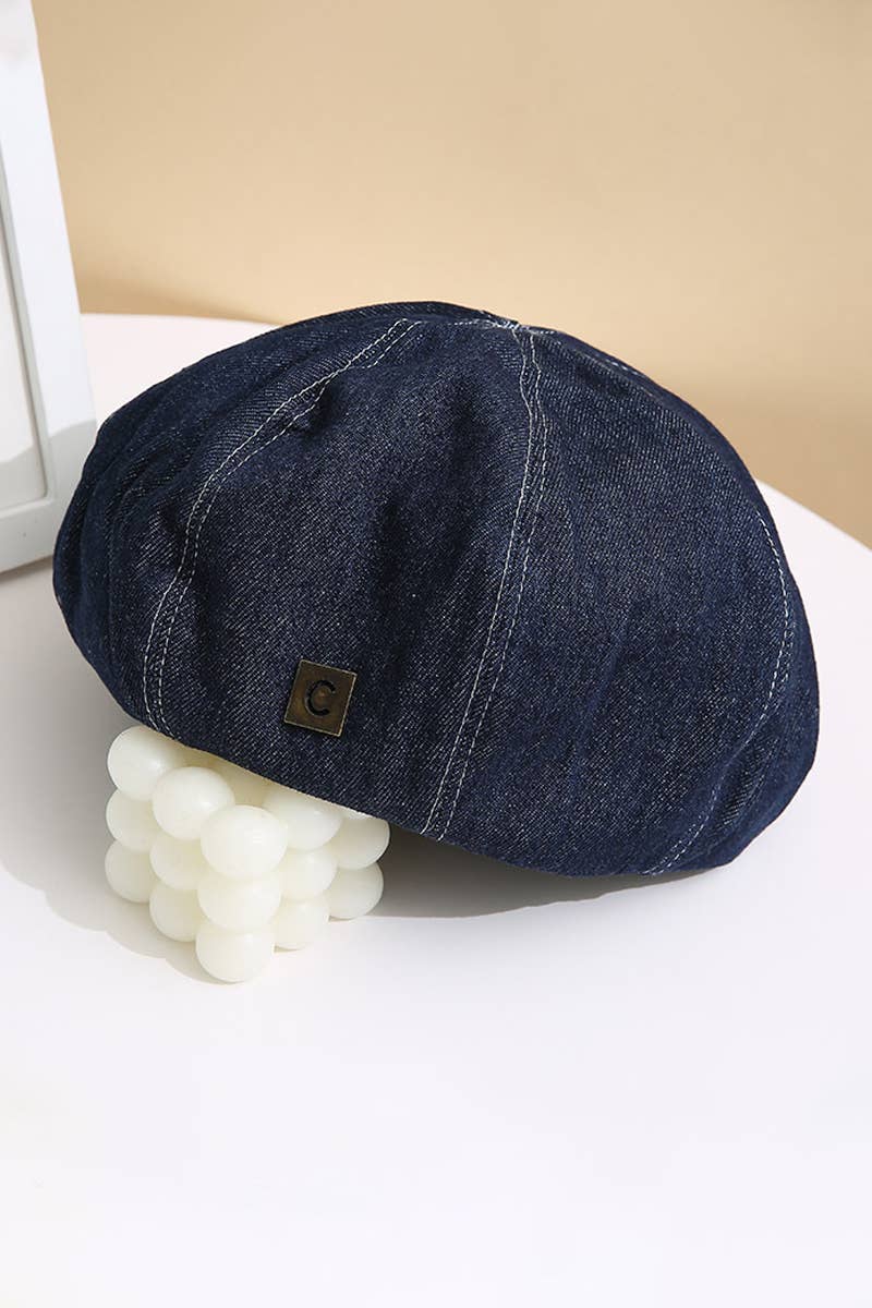 DENIM  FASHION BERET CAP_CWAH0484
