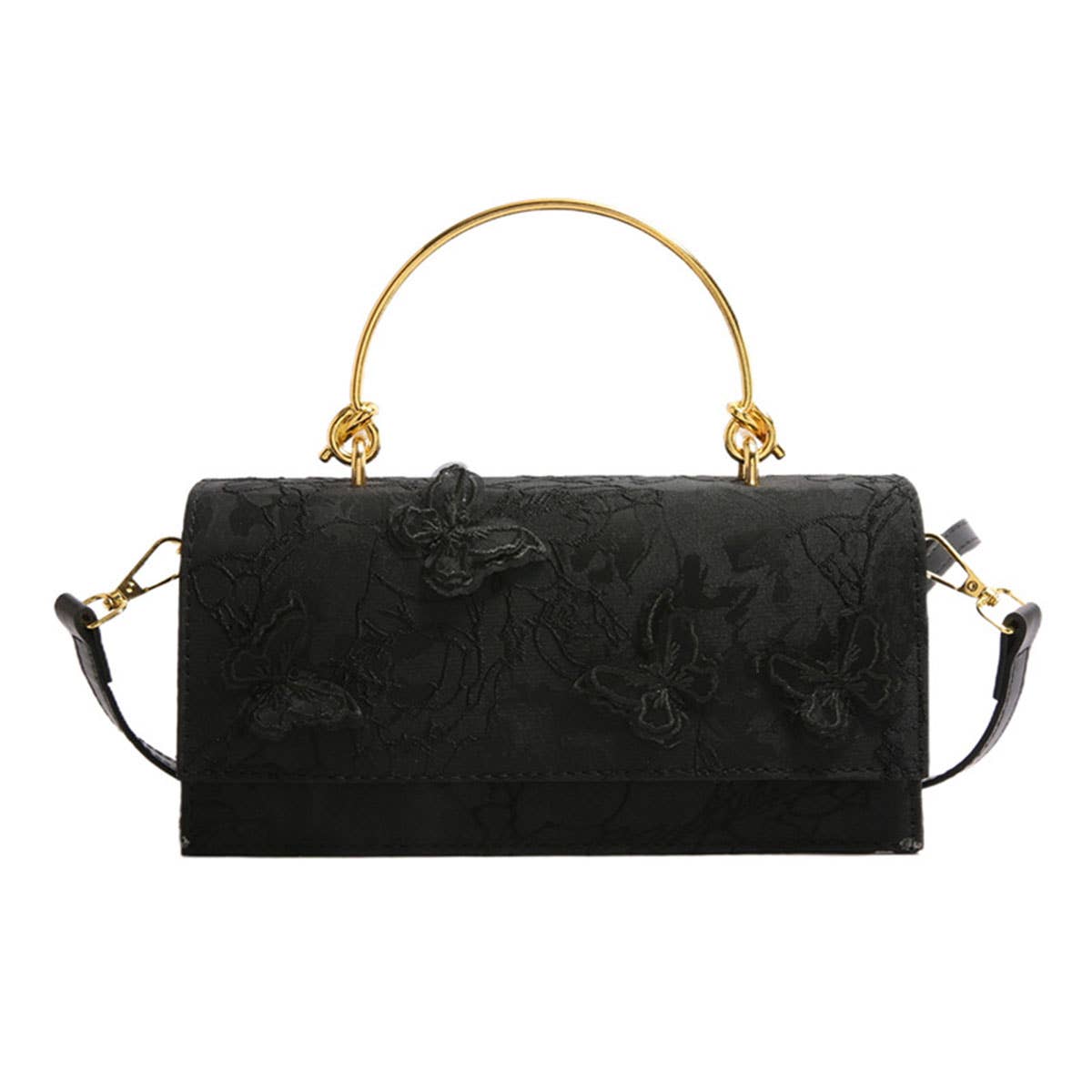 Lace butterfly single-shoulder chain square bag