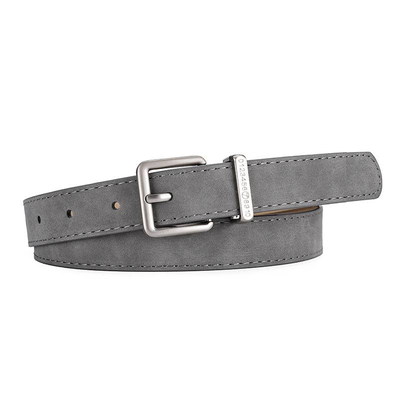 FROSTED NEEDLE BUCKLE WOMEN'S DENIM BELT
